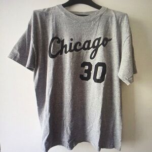 Gray Chicago Graphic T-Shirt